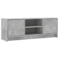Miniatyrbilde 1 av 11: vidaXL TV-benk betonggrå 102x30x37,5 cm konstruert tre