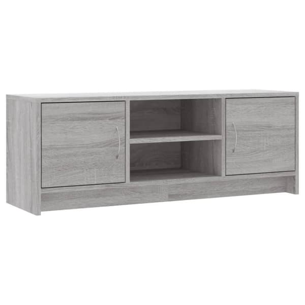 vidaXL TV-benk grå sonoma 102x30x37,5 cm konstruert tre