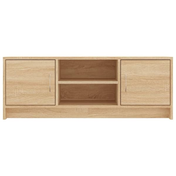 vidaXL tv-bord 102x30x37,5 cm konstrueret træ sonoma-eg