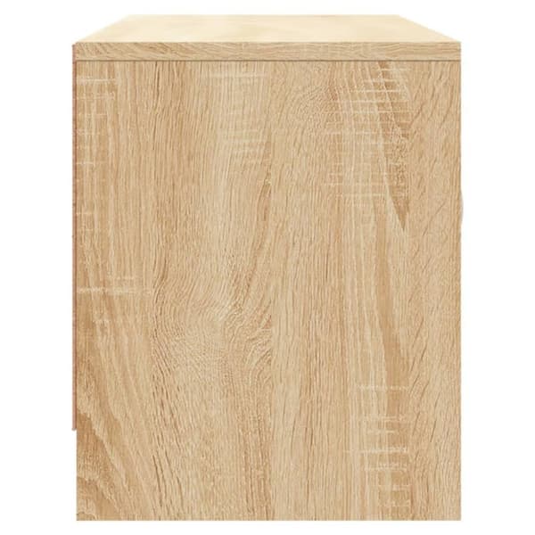 vidaXL tv-bord 102x30x37,5 cm konstrueret træ sonoma-eg