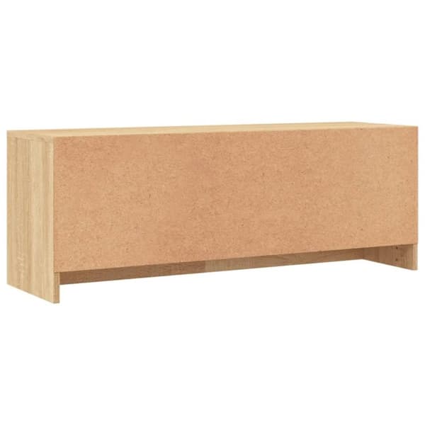 vidaXL tv-bord 102x30x37,5 cm konstrueret træ sonoma-eg