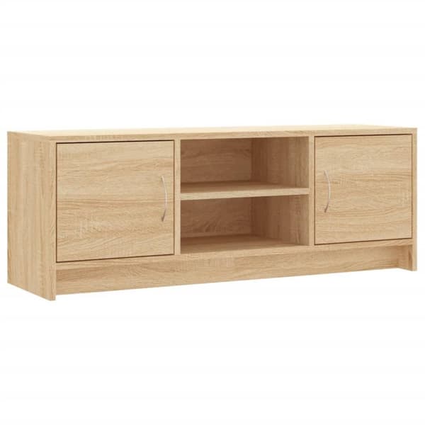vidaXL tv-bord 102x30x37,5 cm konstrueret træ sonoma-eg