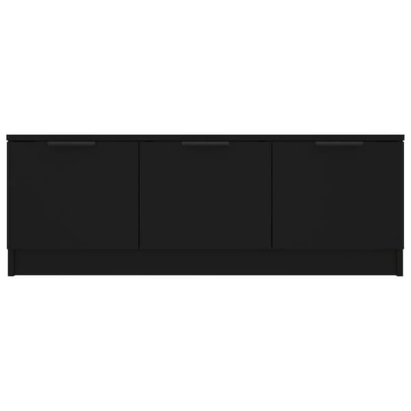 vidaXL Tv-bänk svart 102x35x36,5 cm konstruerat trä