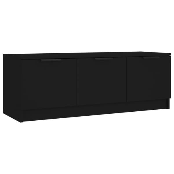 vidaXL Tv-bänk svart 102x35x36,5 cm konstruerat trä