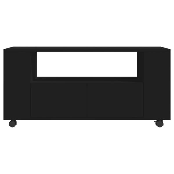 vidaXL TV-taso musta 102x34,5x43 cm tekninen puu