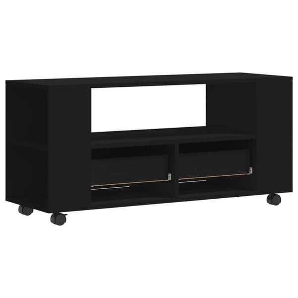 vidaXL TV-taso musta 102x34,5x43 cm tekninen puu