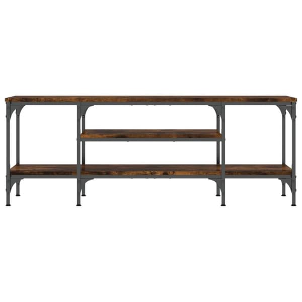 vidaXL TV-taso savutammi 121x35x45 cm tekninen puu ja rauta