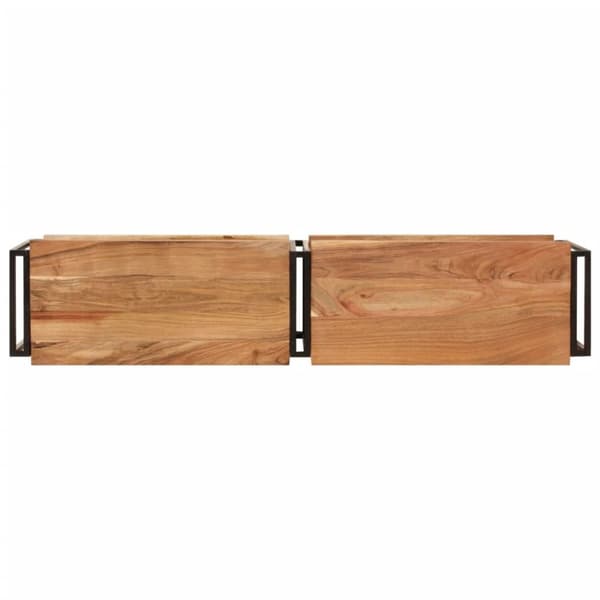 vidaXL tv-bord 140x30x40 cm massivt akacietræ