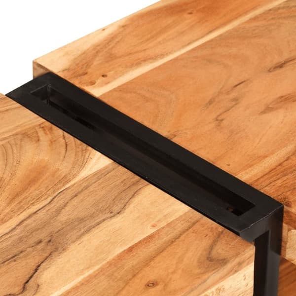 vidaXL tv-bord 180x30x40 cm massivt akacietræ