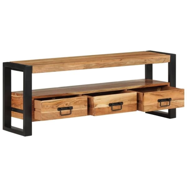 vidaXL TV-benk 120x30x45 cm heltre akasie
