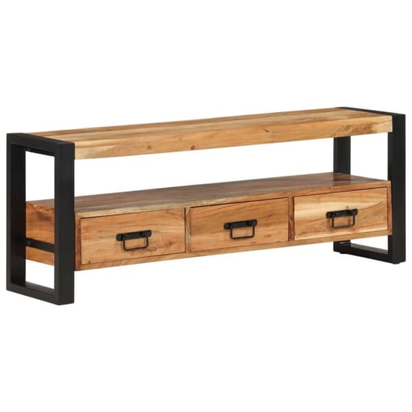 vidaXL TV-benk 120x30x45 cm heltre akasie