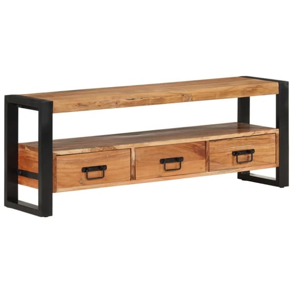 vidaXL TV-benk 120x30x45 cm heltre akasie