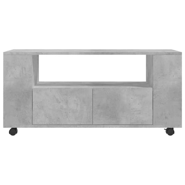 vidaXL Tv-bänk betonggrå 102x34,5x43 cm konstruerat trä