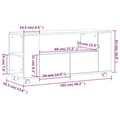 Miniatyrbild 10 av 11: vidaXL Tv-bänk betonggrå 102x34,5x43 cm konstruerat trä