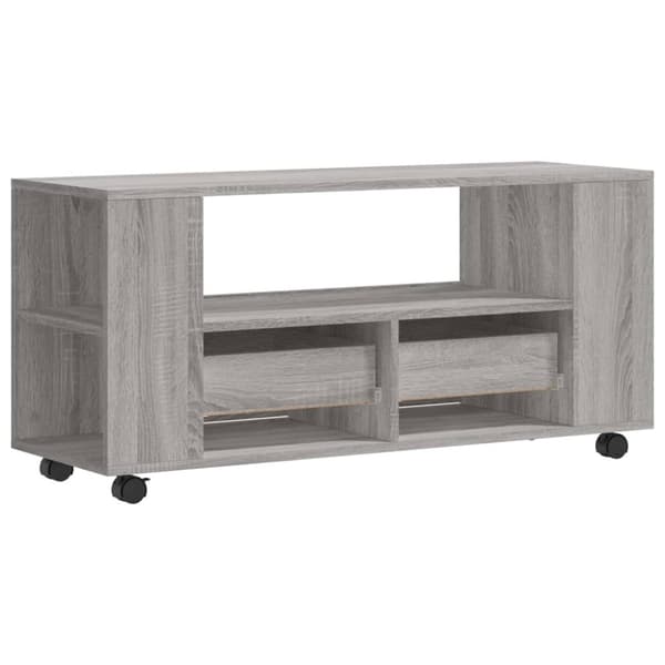 vidaXL TV-benk grå sonoma 102x34,5x43 cm konstruert tre