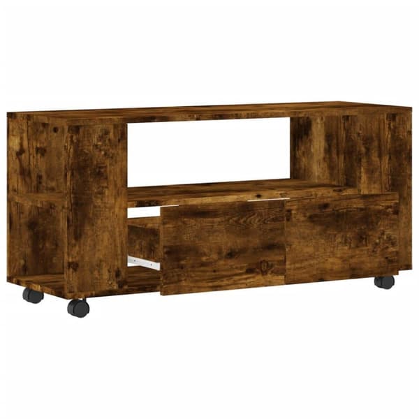 vidaXL TV-benk røkt eik 102x34,5x43 cm konstruert tre