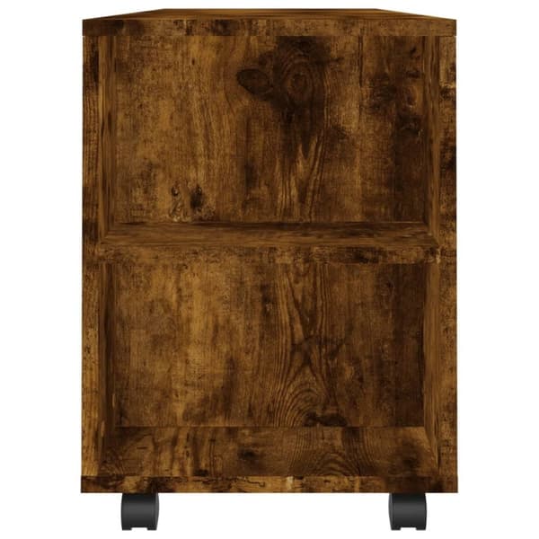 vidaXL TV-benk røkt eik 102x34,5x43 cm konstruert tre