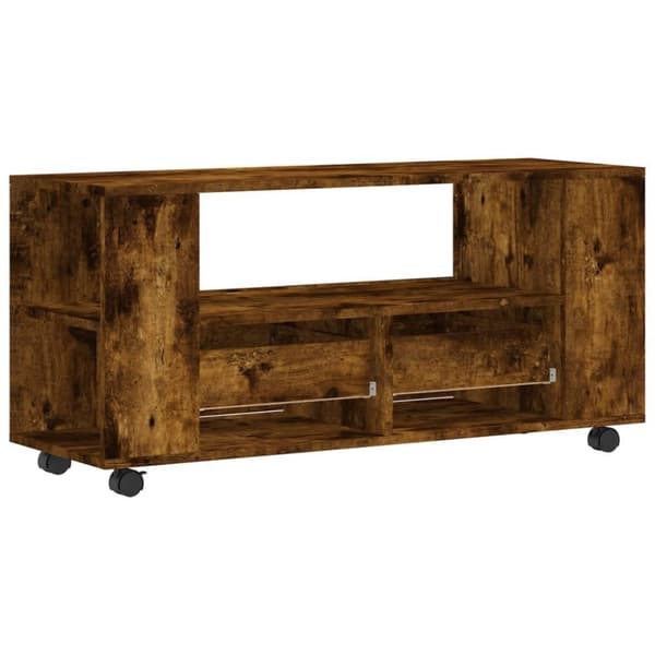 vidaXL TV-benk røkt eik 102x34,5x43 cm konstruert tre