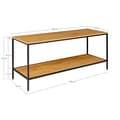 Miniatyrbild 3 av 5: Black Steel TV Stand och Black Wood Top - ALTOBUY - Harald - Industriell - Loft - Rektangulär