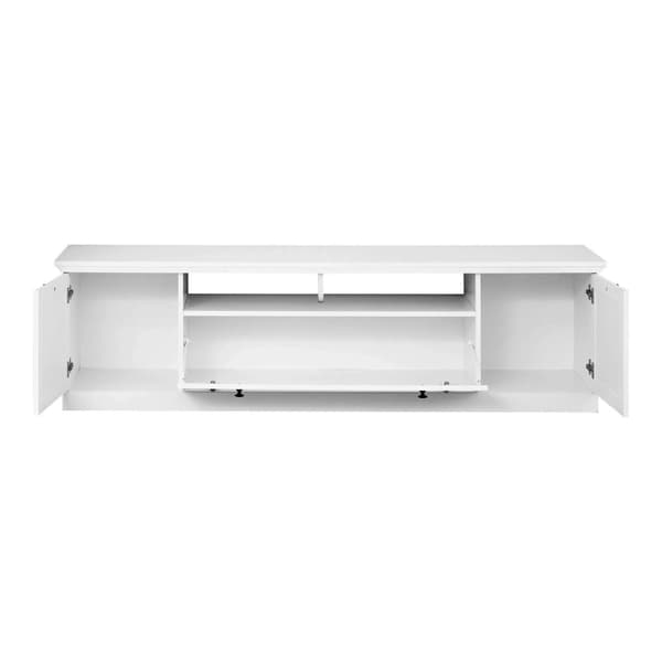 Rootz tv-møbel - tv-skab - hvid - 177 x 49 x 41 cm