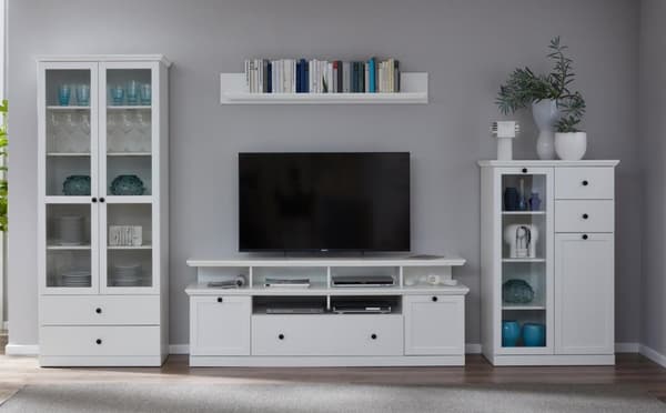 Rootz tv-møbel - tv-skab - hvid - 177 x 49 x 41 cm