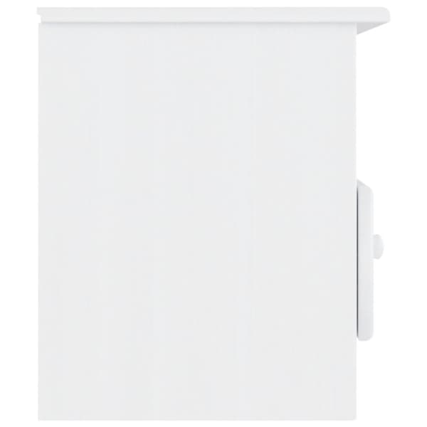 vidaXL TV-benk med skuffer ALTA hvit 100x35x41 cm heltre furu