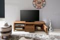 Miniatyrbillede 3 af 7: Rootz Lowboard hårdttræ sheesham kiste 140 cm TV-bræt opbevaringsrum i landlig stil skab 40 cm tv-skab