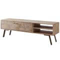 Miniatyrbillede 1 af 7: Rootz HiFi Lowboard Mango Solid Wood Country TV Kommode 145x47x35cm - Tv-skab Underskab med 2 døre - Tv-bord opbevaringsrum - Tv-kommode Tv-møbel - Tv