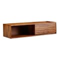 Miniatyrbillede 1 af 7: Rootz lowboard hængende massivt sheesham træ 108x25x34 cm TV skab brun - Design TV stativ med opbevaringsplads - TV skab væg moderne - TV kommode TV k