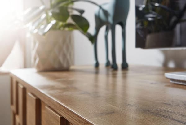 Rootz lowboard trä ek dekor 160x51x40 cm TV-byrå med två dörrar - Design TV-skåp hög - TV-bänk TV-skåp modern - TV-byrå vardagsrum