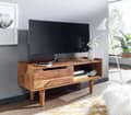 Pikkukuva 5 / 7: Rootz lowboard massiivi sheesham-puuta 95x44x34 cm TV-kaappi liukuovella - Design-TV-kaappi korkea - TV-taso TV-kaappi moderni - TV-kaappi olohuone