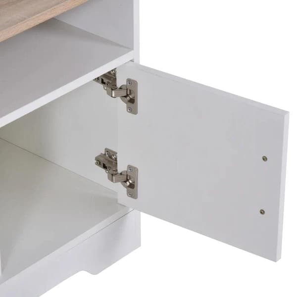 Rootz TV-penkki - TV-taso - Moderni muotoilu - 3 hyllyä ja 2 kaappia - Natural - 105 cm x 40 cm x 52 cm