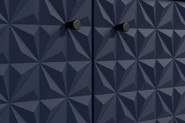 Rootz Door Panels - Door Set - Furniture Fronts - Interior Refresh - Cabinet Enhancer - Dark Blue - 60x36x2cm.