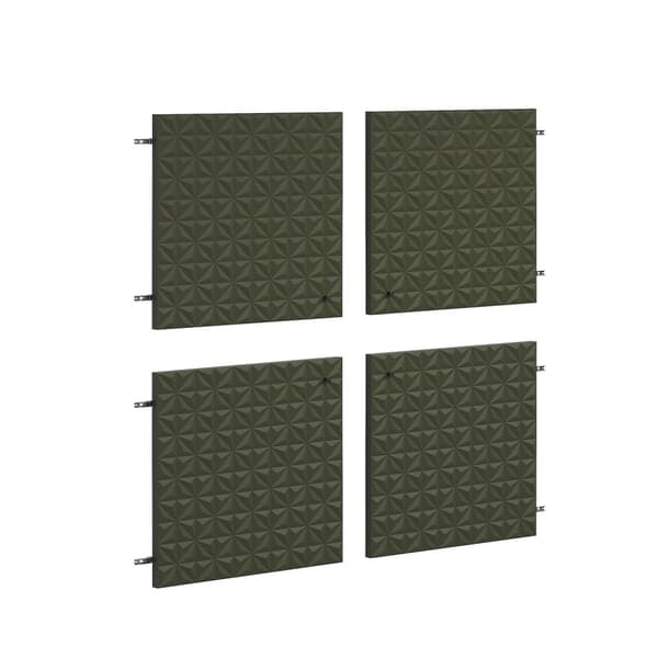 Rootz Door Panels - Cabinet Fronts - Highboard Enhancers - Sideboard Upgrades - Modern Elegance - Dark Green - 60x60x2cm.