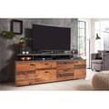 Pikkukuva 6 / 7: Rootz TV Lowboard - Media Console - Entertainment Stand - Television Cabinet - TV Bench - Media Stand - Dark Brown & Grey - 180x66x47 cm
