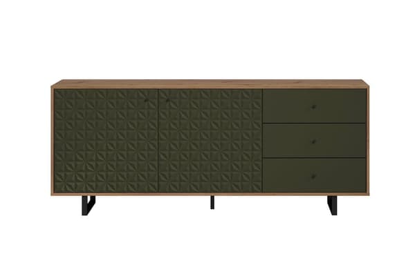 Rootz Door Panels - Door Collection - Cabinet Facade - Sideboard Upgrade - Furniture Fronts - Cupboard Doors - Room Refresher - Dark Green - 60x60x2cm