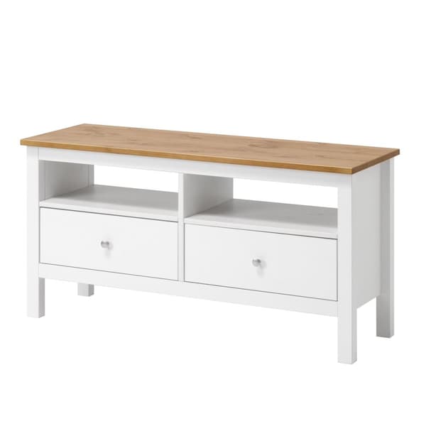 Vesa TV-STÄLL (White/Brown) 110x37 H55