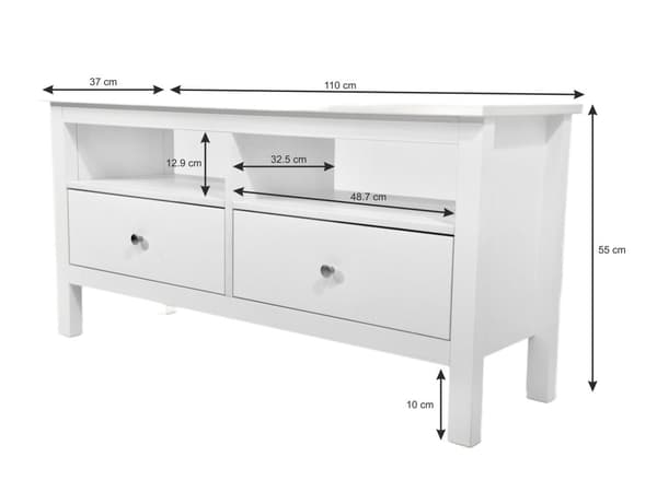 Vesa TV-ALUSTA (White) 110x37 H55