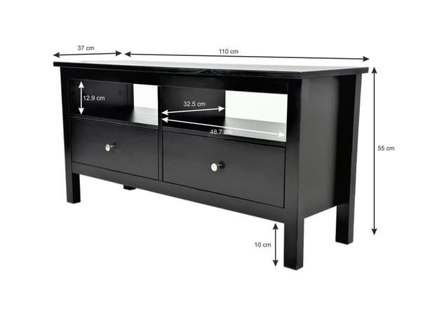 Vesa TV-STÄLL (Black) 110x37 H55