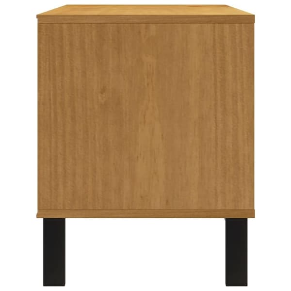 vidaXL TV-benk FLAM 110x40x50 cm heltre furu