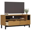 Miniatyrbilde 2 av 11: vidaXL TV-benk FLAM 110x40x50 cm heltre furu
