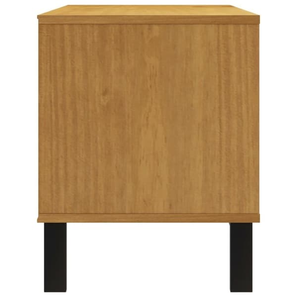 vidaXL TV-benk FLAM 110x40x50 cm heltre furu