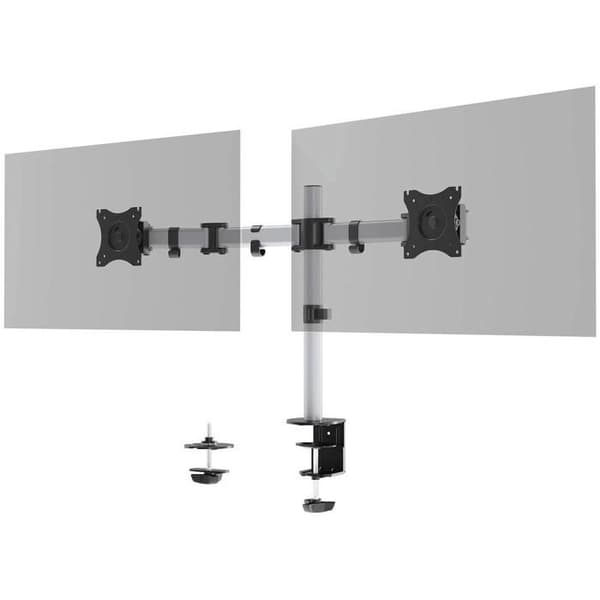 Bordstöd - HÅLLBART - VÄLJ x2 - 68,6 cm - Rotativ - Justerbar - Lutbar Silver