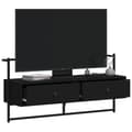 Pikkukuva 2 / 10: vidaXL TV-kaappi seinälle musta 100,5x30x51 cm tekninen puu