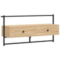 Pikkukuva 1 / 10: vidaXL TV-kaappi seinälle Sonoma-tammi 100,5x30x51 cm tekninen puu