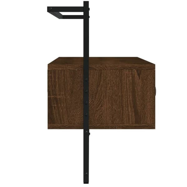 vidaXL TV-kaappi seinälle ruskea tammi 100,5x30x51 cm tekninen puu