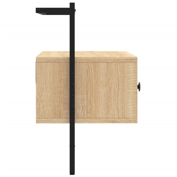 vidaXL TV-kaappi seinälle Sonoma-tammi 60,5x30x51 cm tekninen puu