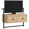 Pikkukuva 2 / 9: vidaXL TV-kaappi seinälle Sonoma-tammi 60,5x30x51 cm tekninen puu