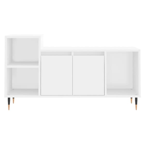 vidaXL Tv-bänk vit 100x35x55 cm konstruerat trä