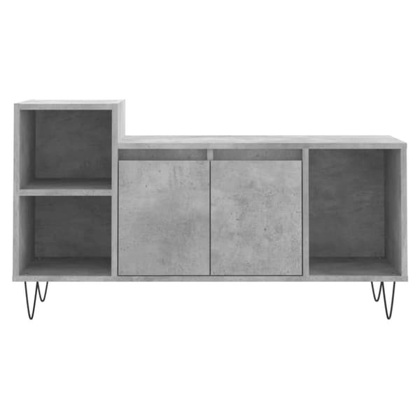 vidaXL TV-taso betoninharmaa 100x35x55 cm tekninen puu